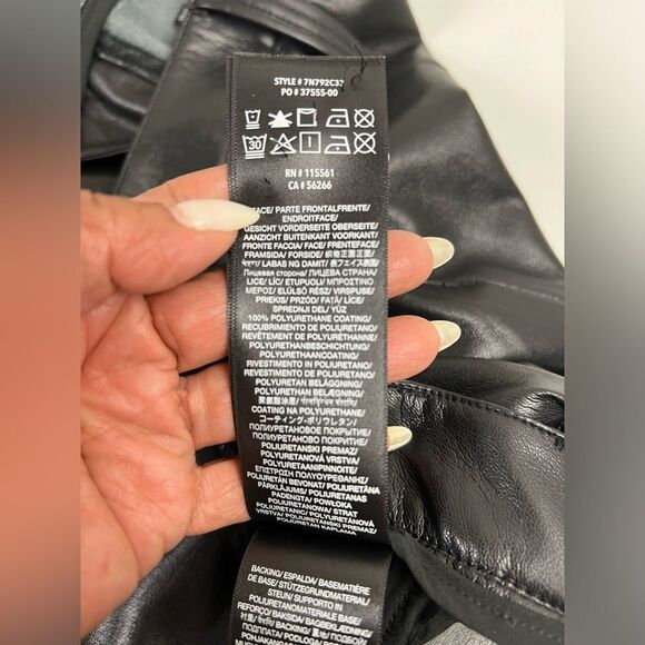 Revolve 7 For All Mankind Vegan Leather Easy Trousers - Picture 10 of 14